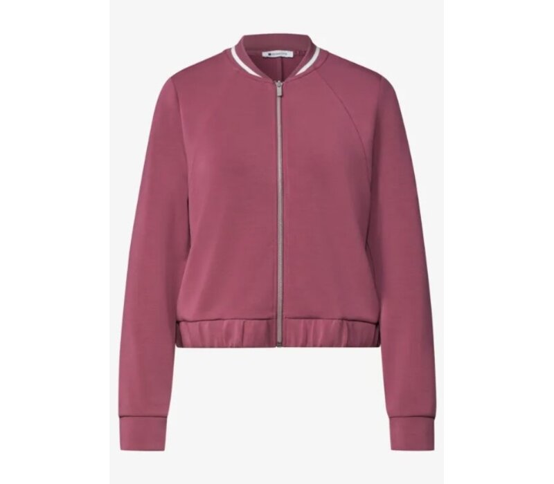 Street One Silk Look Jacket Dark Clouded Blush