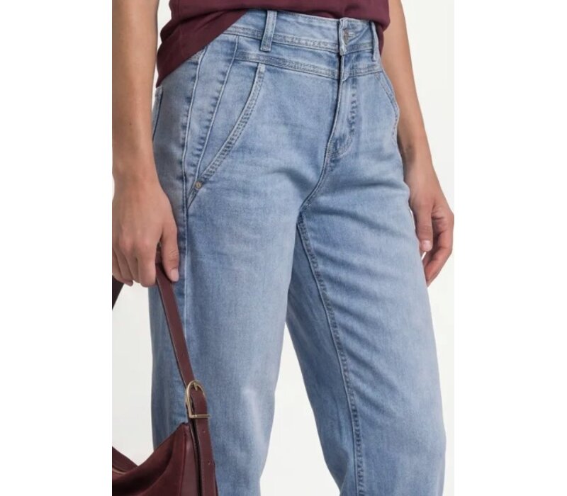 Street One Karlie Barrel High Waist Light Blue Wash