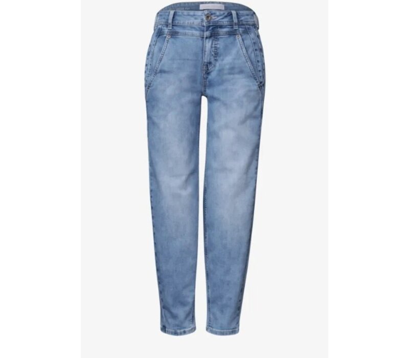 Street One Karlie Barrel High Waist Light Blue Wash