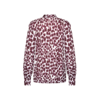Helena Hart Top Justin Print Tabby Burgundy