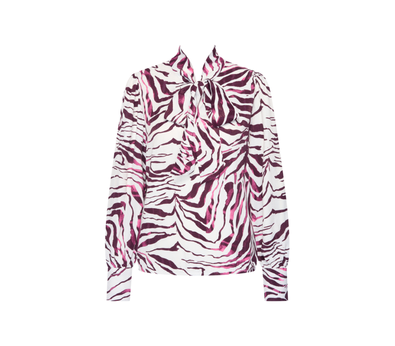 Helena Hart Blouse Jesse Print Pet Burgundy