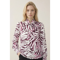 Helena Hart Blouse Jesse Print Pet Burgundy