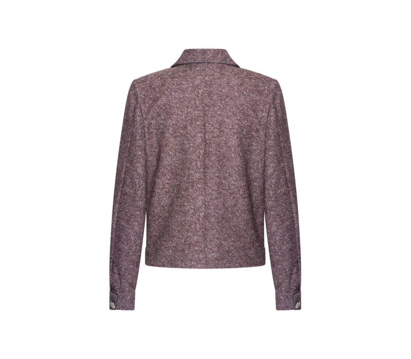 Helena Hart Jacket Emmy Lano Lurex Donegal Tweet Burgundy