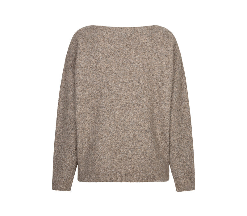 Red Button Sequin Sweater Clay