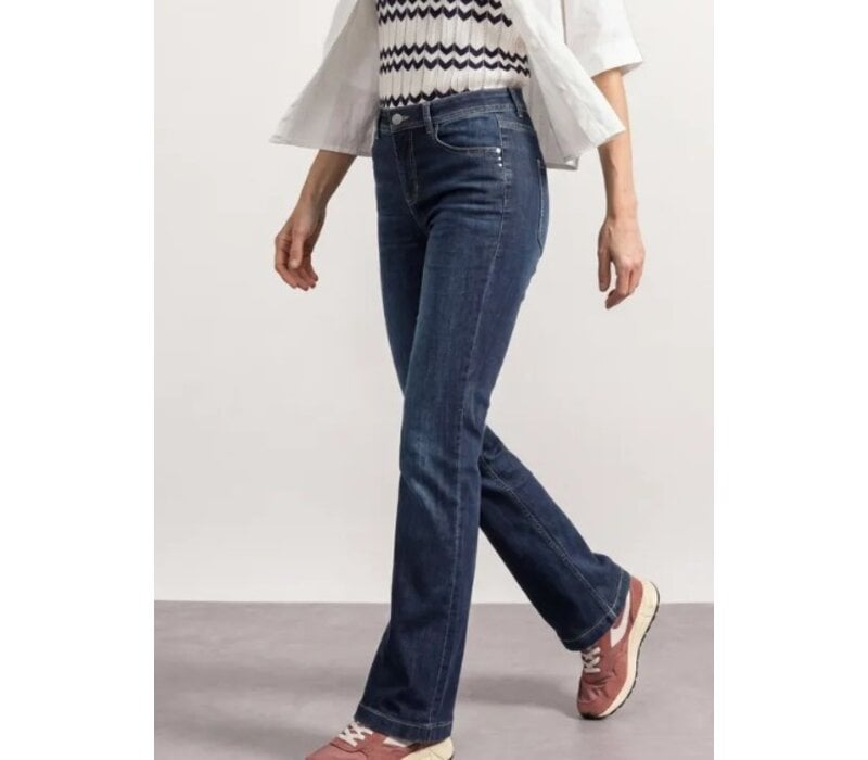 Street One Blaire Bootcut High Waist Dark Blue Washed