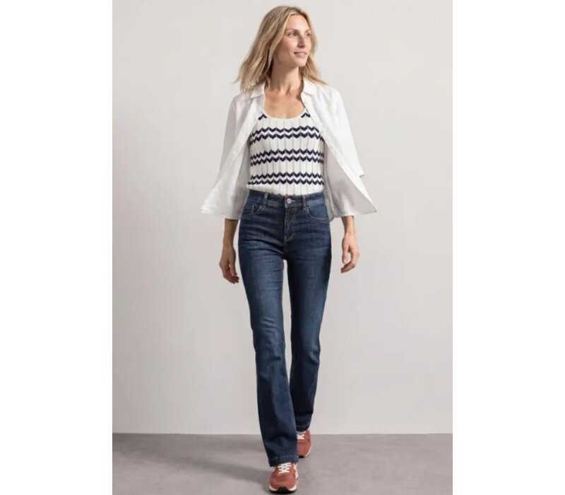 Street One Blaire Bootcut High Waist Dark Blue Washed