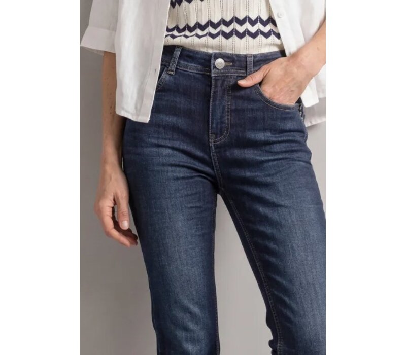 Street One Blaire Bootcut High Waist Dark Blue Washed