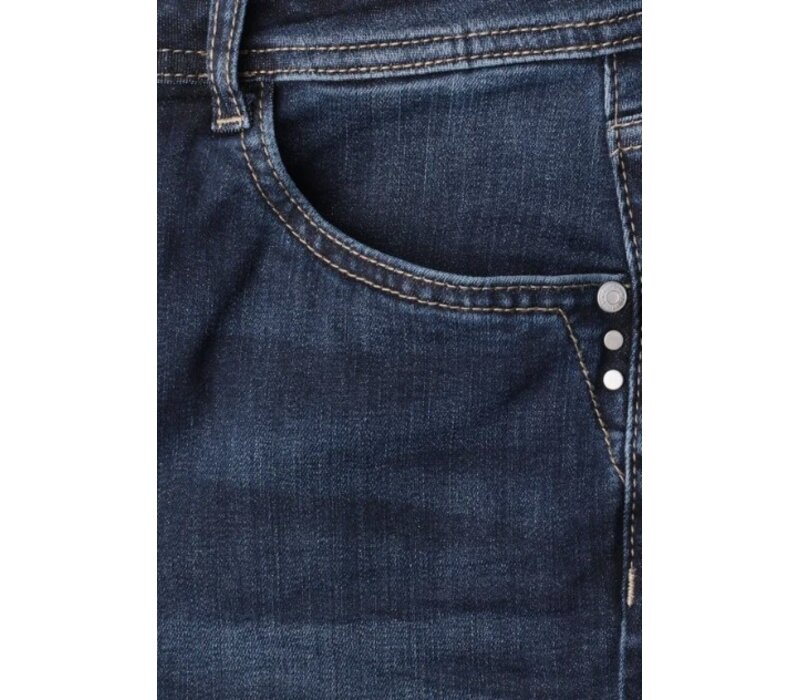 Street One Blaire Bootcut High Waist Dark Blue Washed