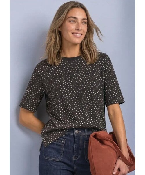StreetOne Street One Printed Shirt with Rib Collar
