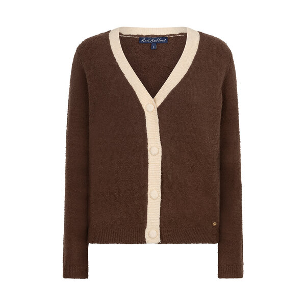Red Button Cardigan Popcorn 