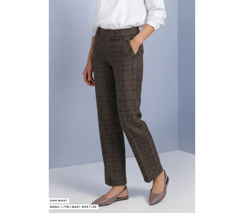 Street One Amalia Straight Leg Darkest Brown