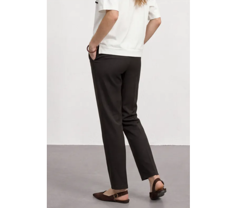 Street One Amalia Straight Leg Black Coffee