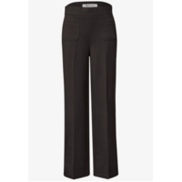 Street One Amalia Straight Leg Black Coffee