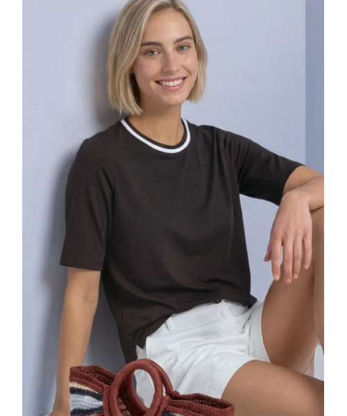 StreetOne Street One Shirt with Stripe Collar