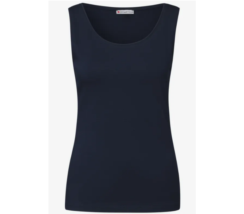 Street One Anni Basic Top Deep Blue