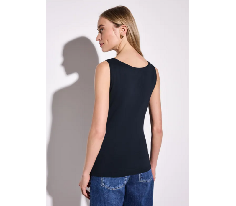 Street One Anni Basic Top Deep Blue