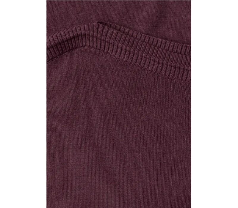 Street One Basic Boothals Sweater Rustic Rouge