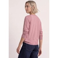 Street One Basic Boothals Sweater Vintage Blush Melange