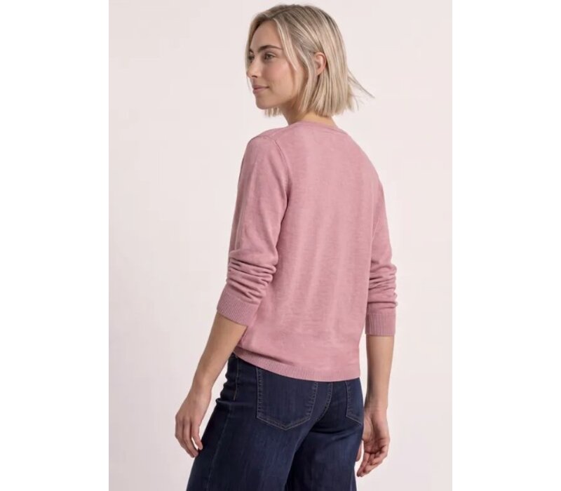 Street One Basic Boothals Sweater Vintage Blush Melange