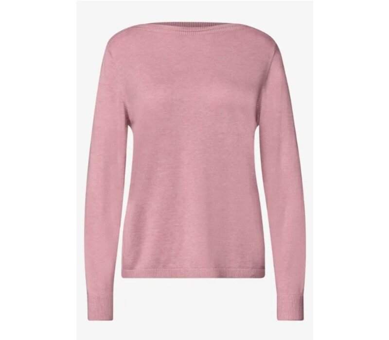 Street One Basic Boothals Sweater Vintage Blush Melange