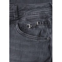 Street One Jane Deco Mid Waist Steel Grey Wash