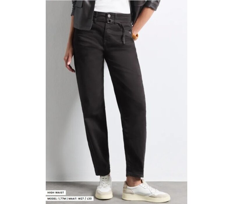 Street One Karlie Barrel High Waist Brown Washed