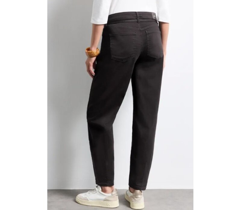 Street One Karlie Barrel High Waist Brown Washed