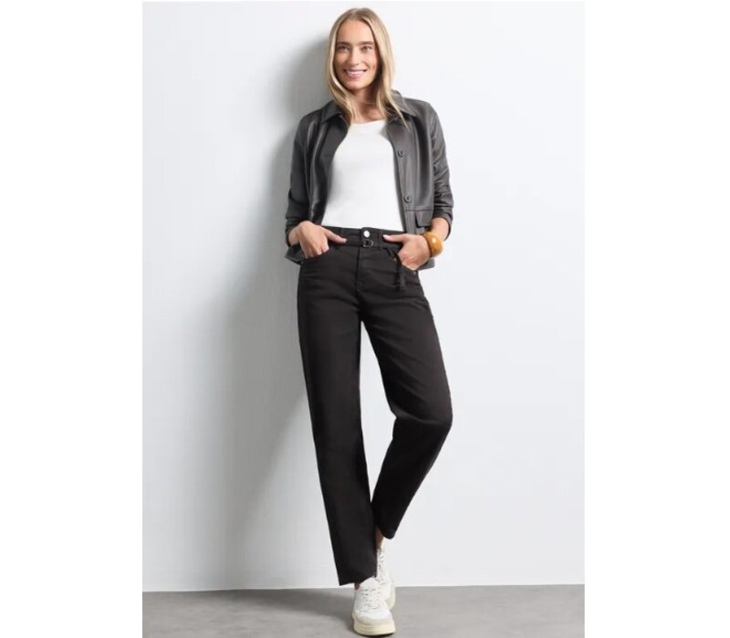 Street One Karlie Barrel High Waist Brown Washed