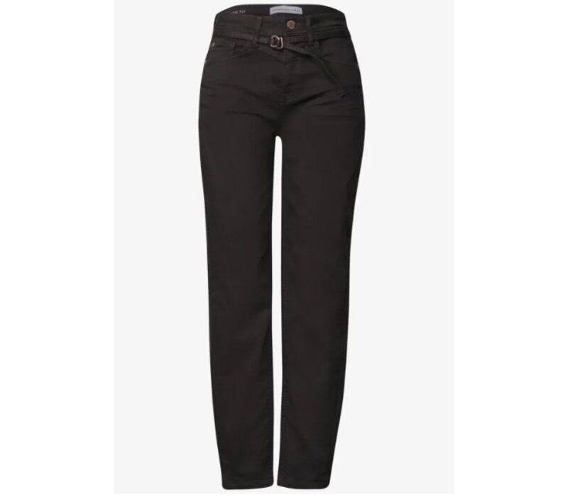 Street One Karlie Barrel High Waist Brown Washed