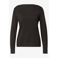 Street One Basic Boothals Sweater Black Coffee