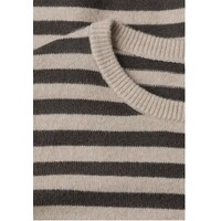 Street One Cosy Sweater With Stripe Clay Sand Melange