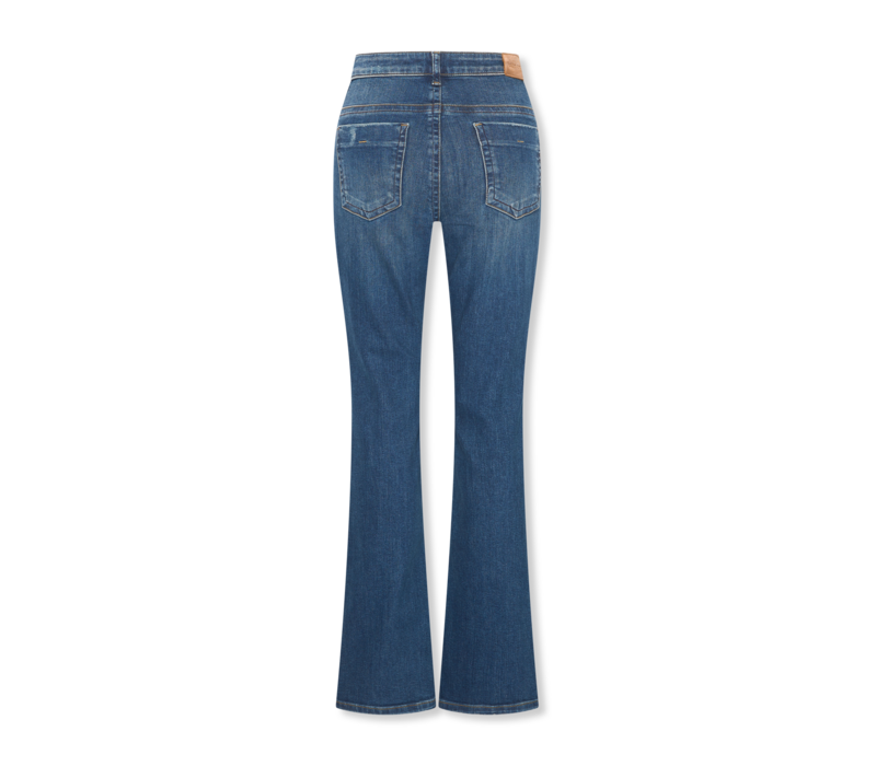 Helena Hart Broek Flair Denim Blue