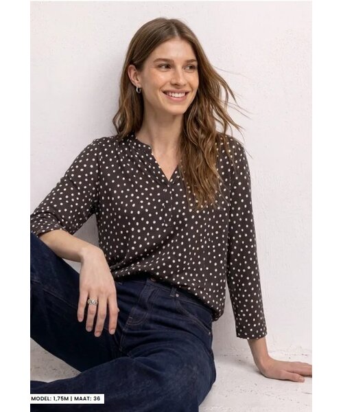 StreetOne Street One Printed Shirt with Split Neck