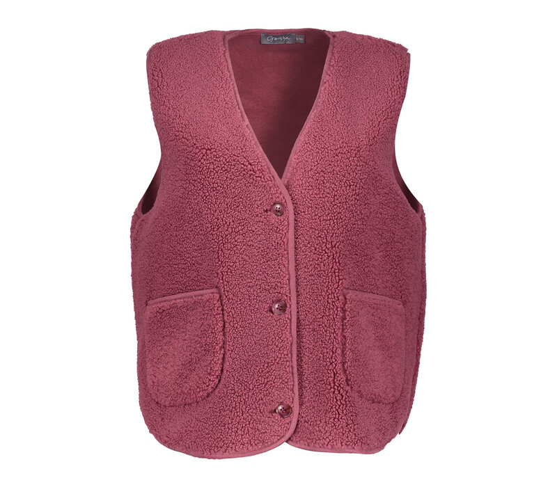 Geisha Gilet Teddy with Buttons Rosebud