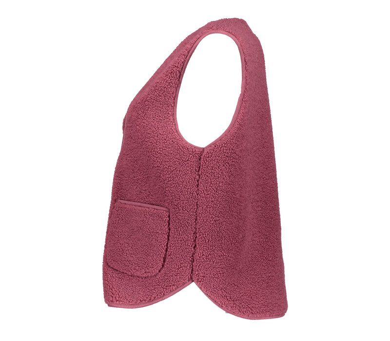 Geisha Gilet Teddy with Buttons Rosebud