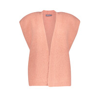 Geisha Gilet Knitted Soft Pink