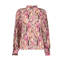 Geisha Blouse Sand Burgundy