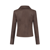 Helena Hart Zipper Biker Choco