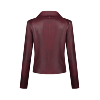 Helena Hart Zipper Biker Wine
