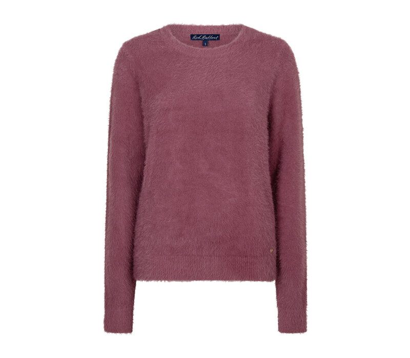 Red Button Sweet Fuzzy Mauve