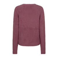 Red Button Sweet Fuzzy Mauve