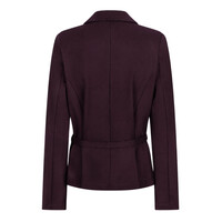 Red Button Blazer & Belt Punta Burgundy