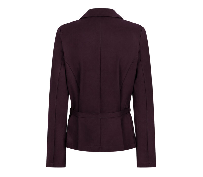 Red Button Blazer & Belt Punta Burgundy