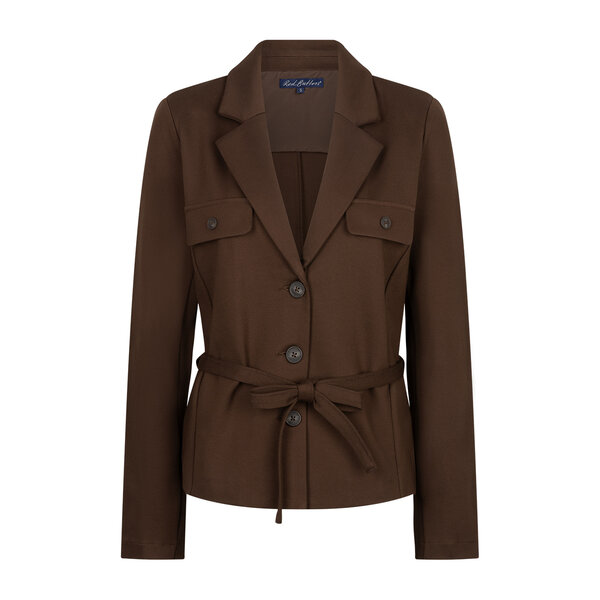Red Button Blazer & Belt Punta 