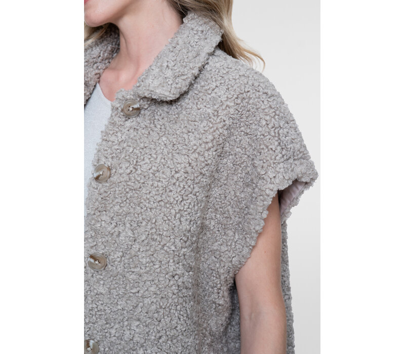Geisha Gilet Teddy Sand