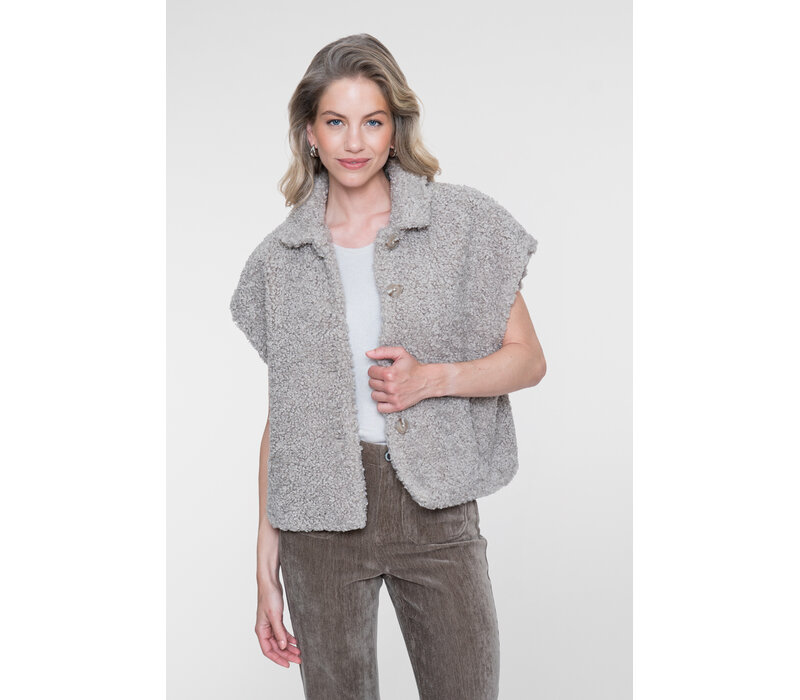 Geisha Gilet Teddy Sand