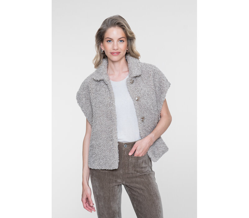 Geisha Gilet Teddy Sand