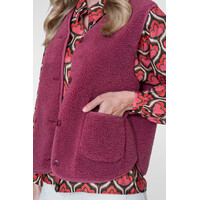 Geisha Gilet Teddy with Buttons Rosebud
