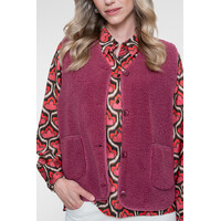 Geisha Gilet Teddy with Buttons Rosebud
