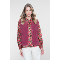 Geisha Gilet Teddy with Buttons Rosebud